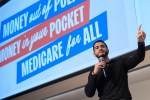 Abdul El-Sayed, a progressive candidate in the Democratic primary for U.S. Senate in Michigan, speaks at a campaign event, Tuesday, April 7, 2026, at the University of Michigan in Ann Arbor, Mich.