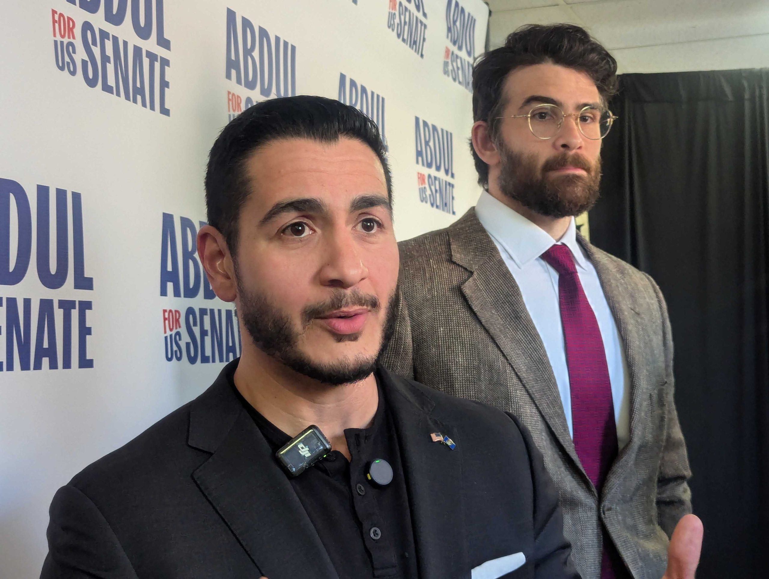 Abdul El-Sayed courts college voters, controversy in Michigan Senate stop