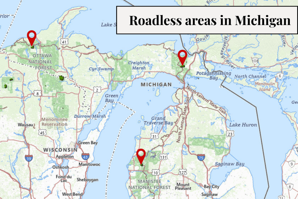 The roadless area map.